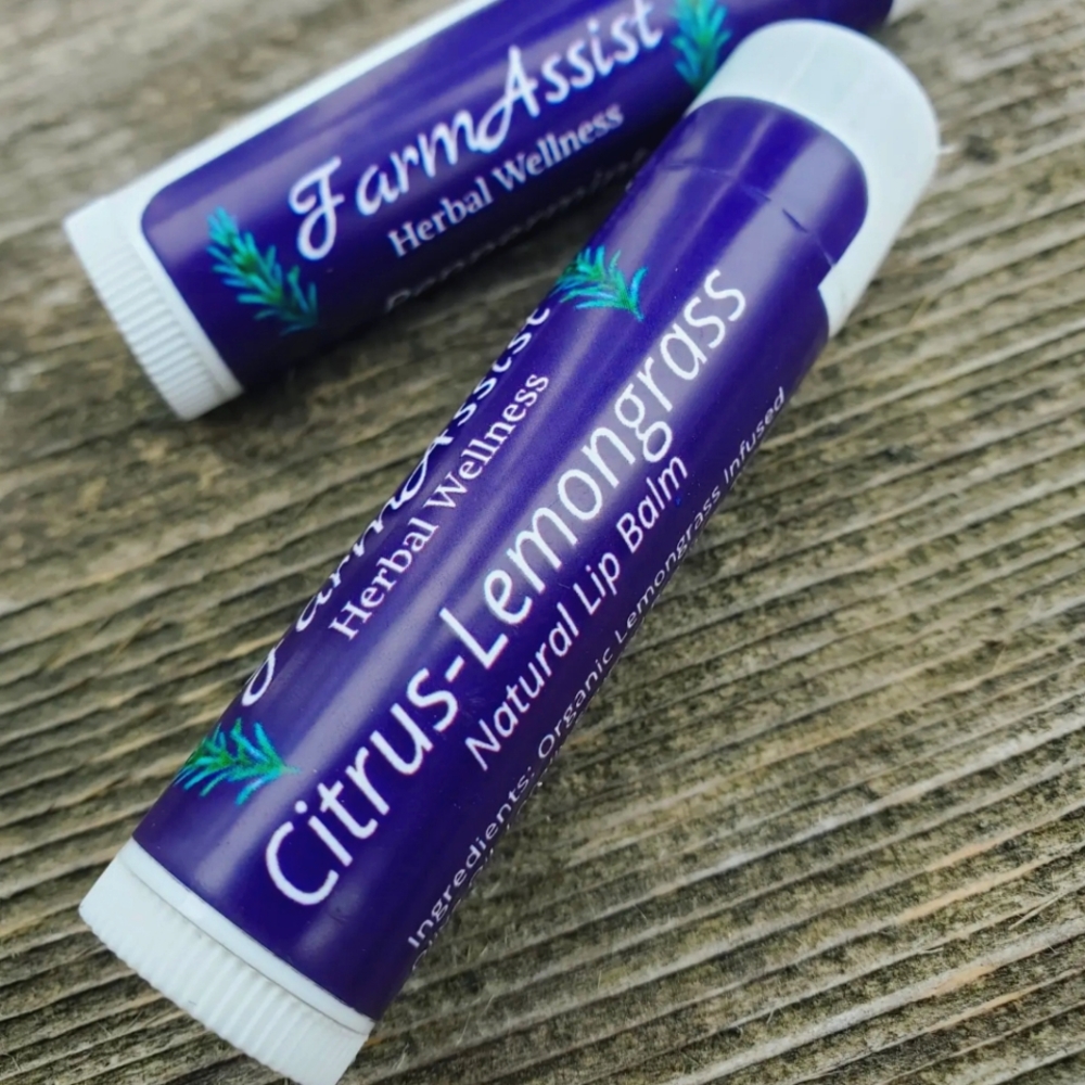 Citrus-Lemongrass all natural herbal lip balm